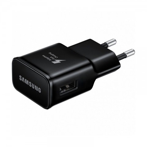 Tinklo įkroviklis 220V USB 5V/9V 2A 15W Samsung EP-TA200NBE greito krovimo (QC3.0) juodas (black) (O)